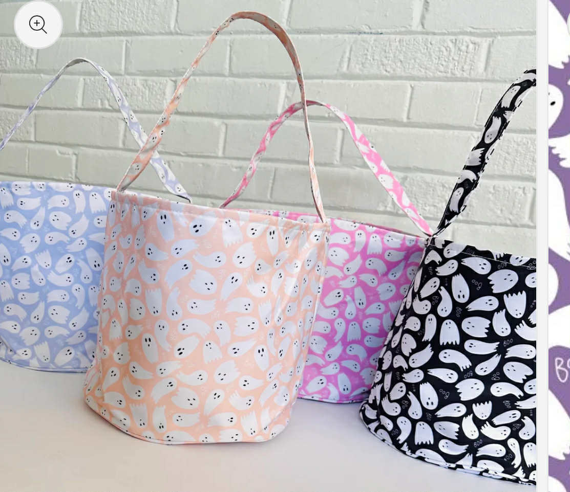 Halloween Embroidered Baskets