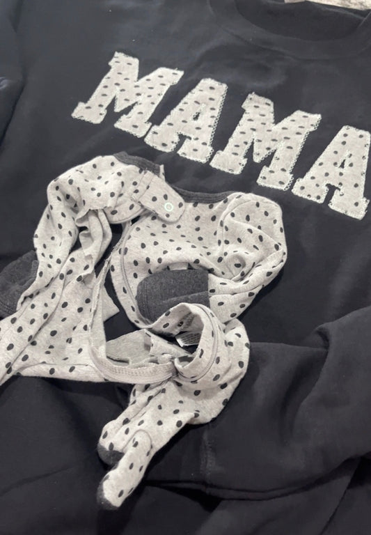 MAMA Baby Onesie Embroidered Sweatshirt