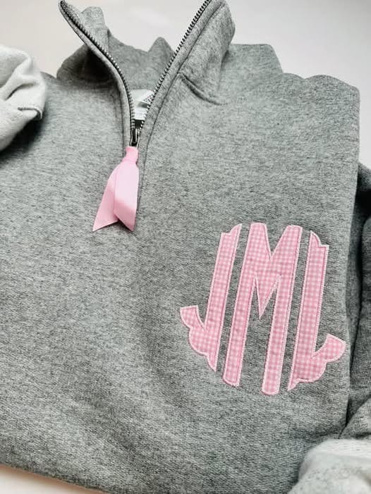 Monogram Quarter Zip -Youth & Adult