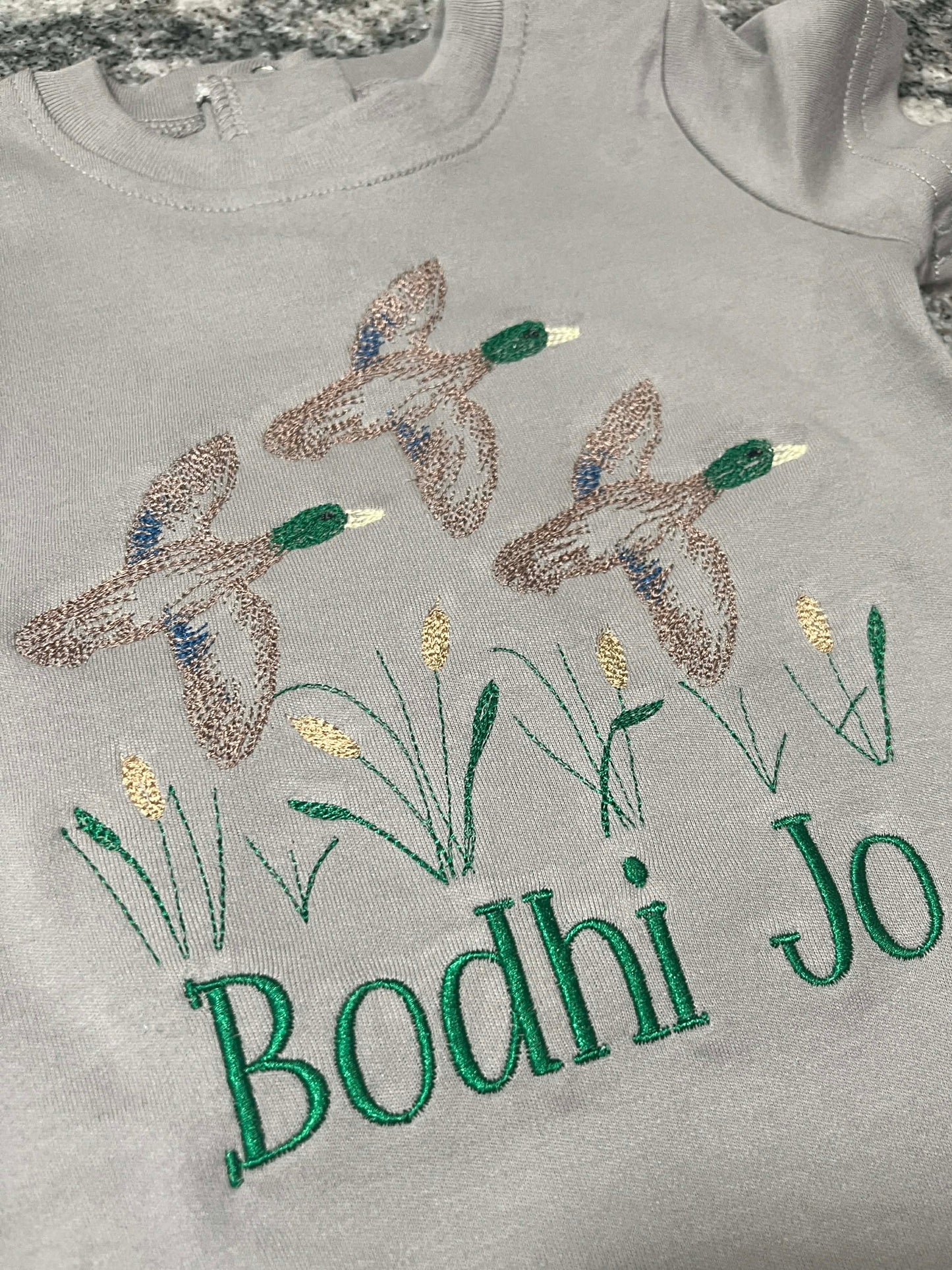 Duck Embroidered Romper