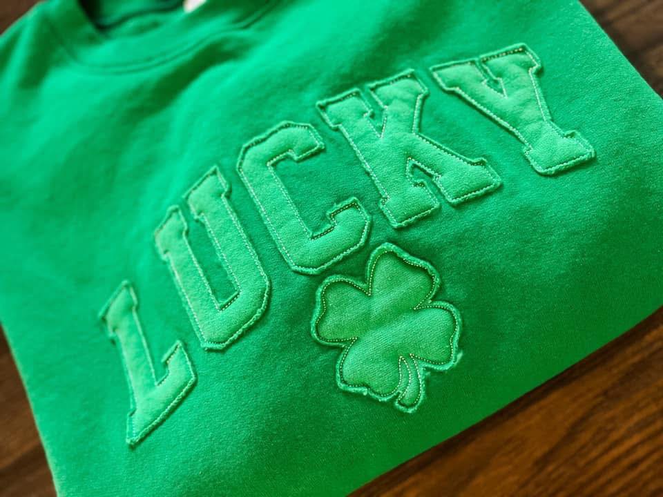 LUCKY embroidered sweatshirt