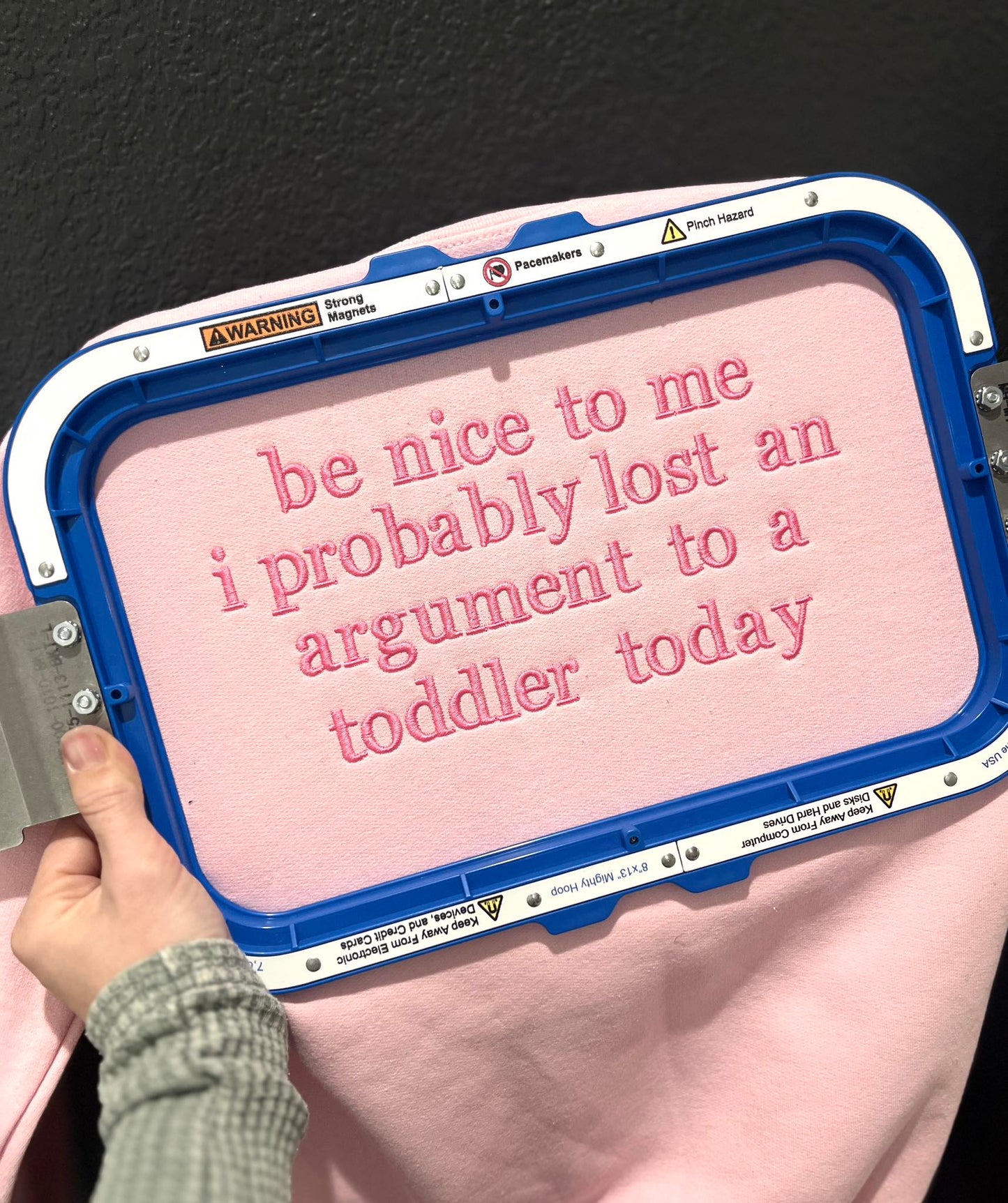 Be nice to me toddler