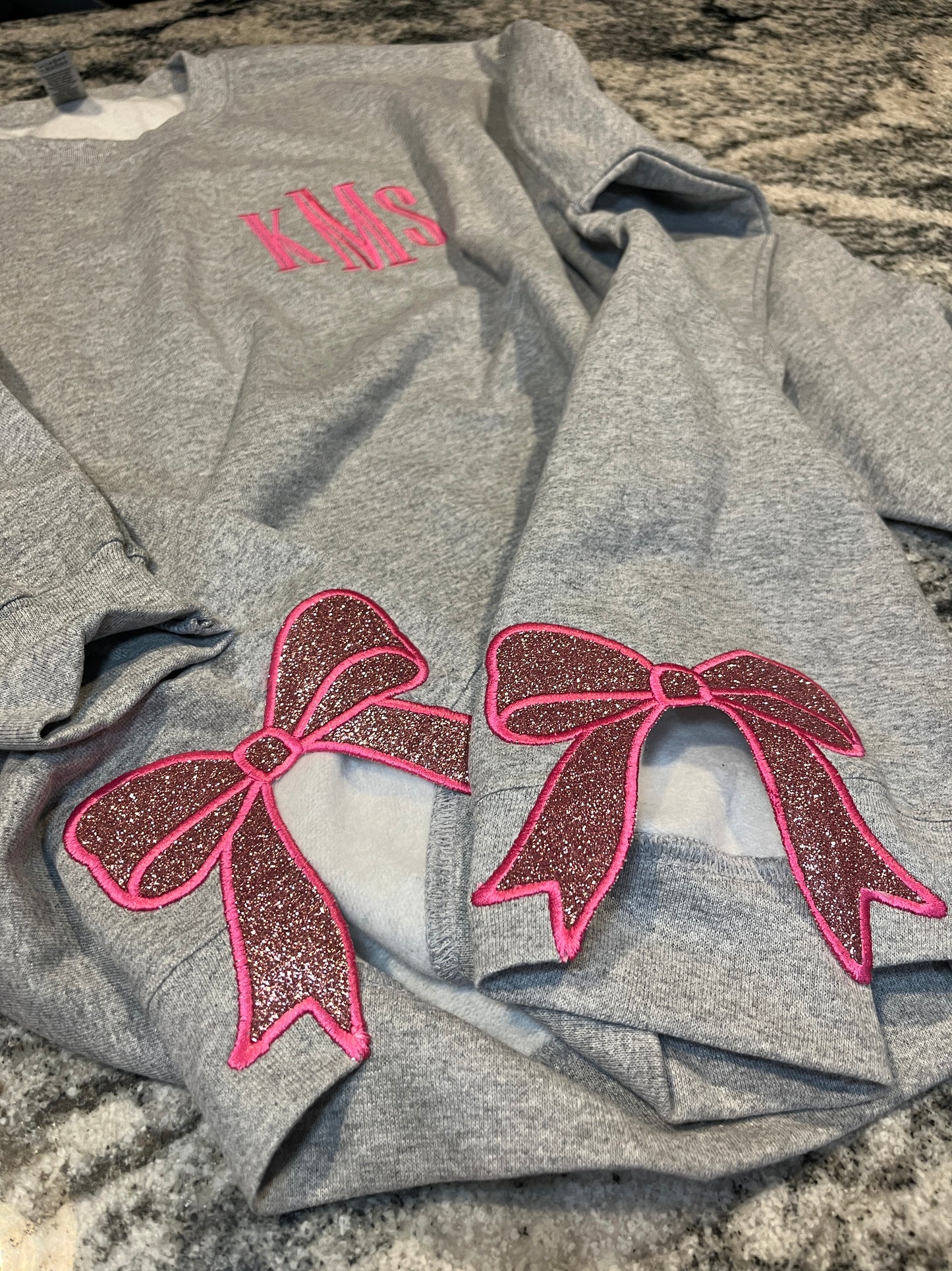 Monogram Side Bow Sweatshirt