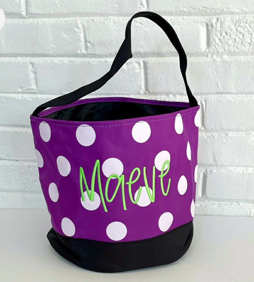 Halloween Embroidered Baskets