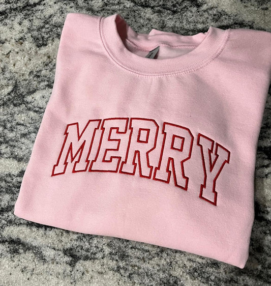 Merry Embroidered Sweatshirt