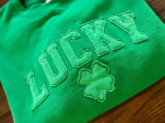 LUCKY embroidered sweatshirt