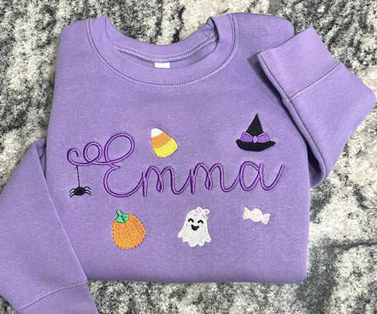 Halloween Name Toddler Sweatshirt