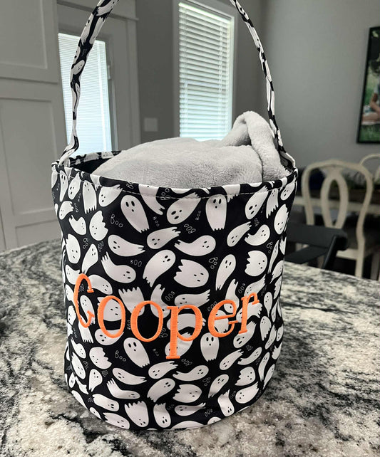 Halloween Embroidered Baskets